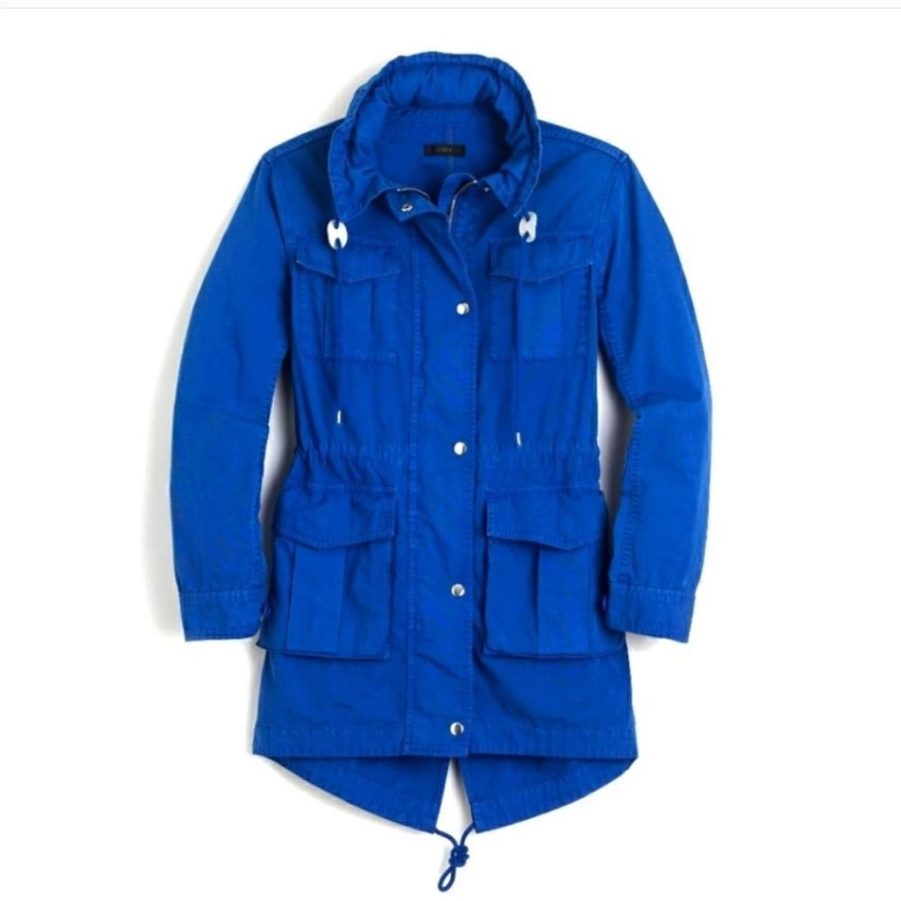 J Crew Blue Cotton Utility Jacket Size XSmall‎